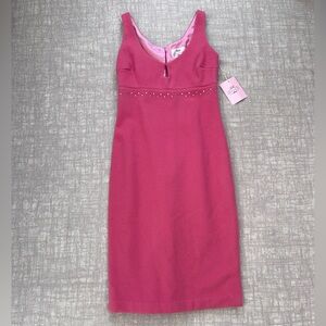 Tocca designer pink midi dress new with tag